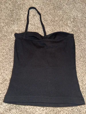 AGOLDE Ribbed Knit Asymmetric One-Shoulder Tank Top thumbnail 3
