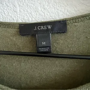 J Crew 100% Linen Green Ruffle Sleeve Relaxed Lagenlook Style GC049 Medium thumbnail 2