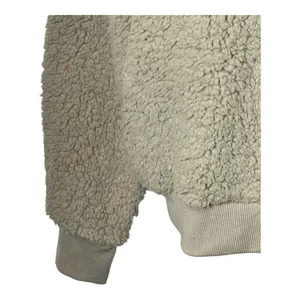 ClickBait David Dobrik Tan Sherpa Fleece Teddy Bear Fuzzy‎ Crewneck Sweatshirt S thumbnail 4