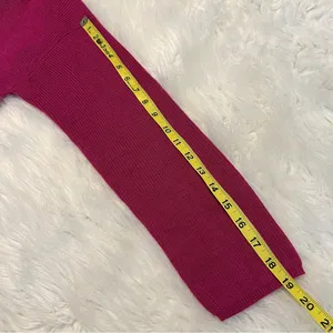 Chelsea & Theodore Cashmere Blend Sweater Fuchsia Sweater Women’s Size XL Soft thumbnail 9