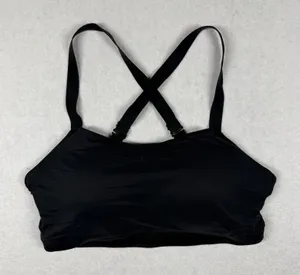 Nike Dri-FIT Sports Bra Women’s XL Black Adjustable Crossback Straps thumbnail 1
