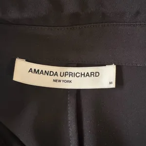 Amanda Uprichard - Black Button-Front Tie Shirt Dress Sz M thumbnail 10