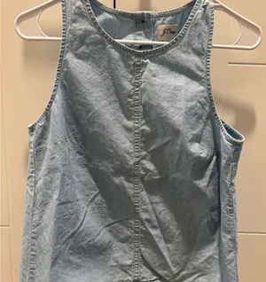 J. Crew Sky Blue Sleeveless Blouse thumbnail 1