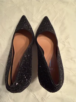 Linea Paola Black Sequins Pumps Shoes NWT Size 9M thumbnail 10