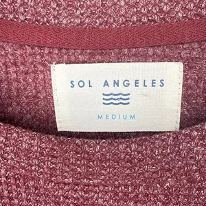 SOL Angeles‎ Medium Anthropologie Evereve Soft Thermal Sweatshirt Pullover DREAM thumbnail 4