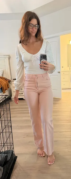 Pink jeans Size 28 thumbnail 1