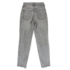 Old Navy Womens 00 Jeans Gray OG Straight High Rise Secret Slim Pockets thumbnail 4