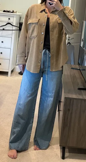ZARA Corduroy Shacket thumbnail 1