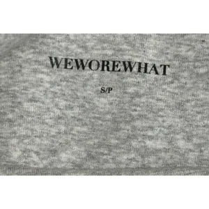 NEW WeWoreWhat Women's Size Small Gray Henley Flare Jumpsuit v6x thumbnail 6