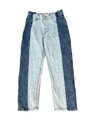 REVICE color block jeans thumbnail 1