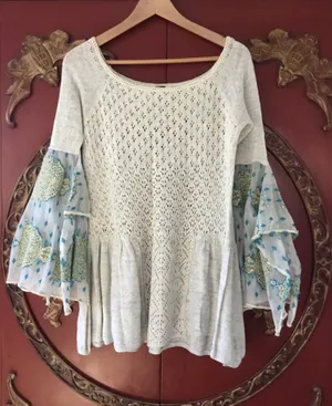 Free People Bell Sleeve Top thumbnail 1