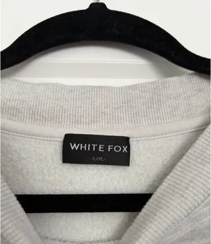 White Fox Grey Crewneck thumbnail 5