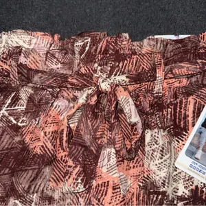 NWT Rewash Paperbag Waist Jogger Pants Abstract Print Belted High Rise Sz Large thumbnail 7