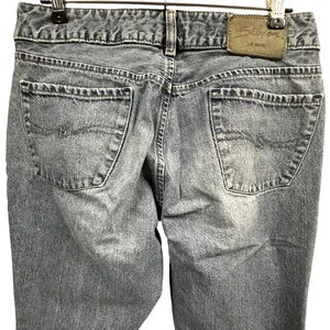 Vintage Silver Mid Rise Blue Jeans Flare Denim Made In Guatemala Womens 30 32 thumbnail 8