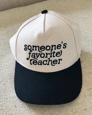 Someone’s Favorite Teacher Hat, NWOT Black thumbnail 1