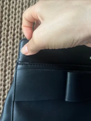 Nine West Black Satchel with Bow Detail thumbnail 8