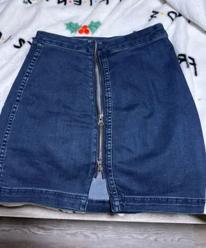 Free People Skirt Mini Denim thumbnail 1