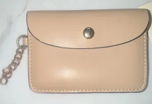 Beige Card Holder Wallet Tan thumbnail 1
