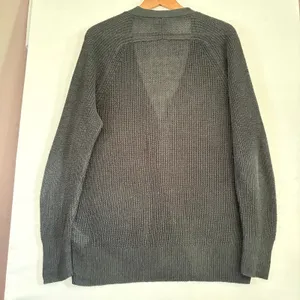 J.Crew Womens Charcoal Gray Button‎ Front V-Neck Cardigan Sweater Size M thumbnail 2