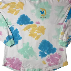 Disney Spirit Jersey Disneyland Resort Pastel Tie Dye Rainbow Size M thumbnail 3