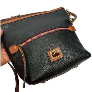 NEW! Dooney & Bourke Black Camden Pebblie Mini Hobo Leather Crossbody Bag thumbnail 3
