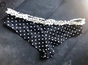 VS polka dot swim bottoms Sz XS thumbnail 6