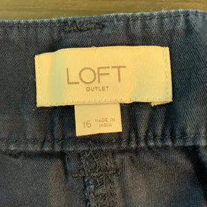 LOFT Outlet Women Blue Cotton Lyocell Cargo Joggers Size 16 Utility Gorpcore thumbnail 3