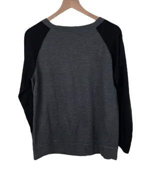 Apt. 9 Women's Leopard Print Sequin Embellished Crew Neck Sweater Size Large thumbnail 3