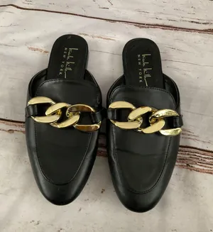 Nicole Miller FAUX LEATHER APPLIE MULES thumbnail 1