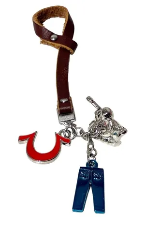 True Religion Leather‎ Key Fob Guitar Buddha Jeans & Omega Charms thumbnail 1