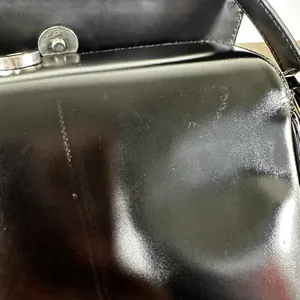Salvatore Ferragamo Shoulder Bag Small Black Leather Italy Coin Purse thumbnail 10