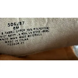 Minnetonka Sabina Slide Sandals Cream Needlepoint Fabric Leather Women's Size 8M thumbnail 4