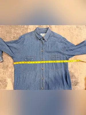Vintage Central Falls Classic Denim Button-Up Shirt thumbnail 7