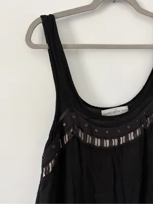 Revolve X Bless’ed are the Meek Straight to the Point Black Y2K Punk Mini Dress thumbnail 3