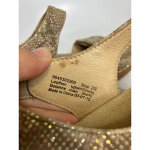 Dansko Wedge Sandals Women 38 Gold Good Snake Print Metallic Platform‎ Strappy thumbnail 4