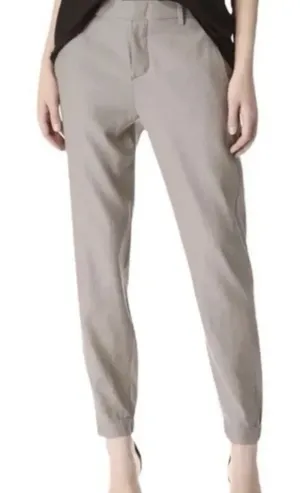 Vince Cupro-Cotton Blend Tapered Trouser Joggers Mushroom Tan Size 8 thumbnail 1