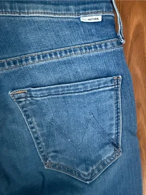 Mother Jeans Mid Rise Dazzler Ankle Fray Birds of Paradise 25 thumbnail 4