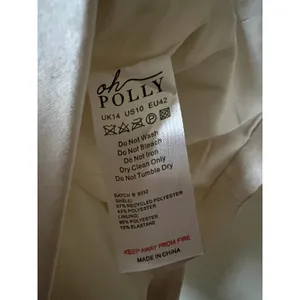 Oh Polly Haisley Bandeau Structured Tulip Mini Dress in Ivory Size 10 New thumbnail 7