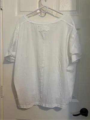 We the Free people Nina V neck Tee large white thumbnail 5