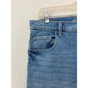 Old Navy Gritty Boho Baggy Granola Mid Rise Slouchy Wide Leg Blue Denim Jeans 6 thumbnail 2