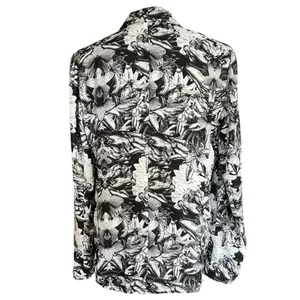 urban outfitters silence + noise Blazer lightweight abstract floral size Large thumbnail 3