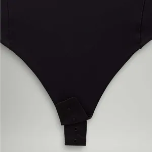 Lululemon Wundermost Ultra-Soft Nulu Square-Neck Sleeveless Bodysuit Black M thumbnail 8
