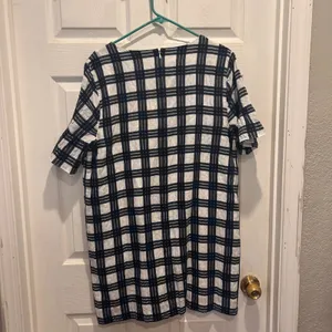 Madewell Women's Dress Size 14 Leightion Plaid Check Short Sleeve V Neck‎ Casual thumbnail 5