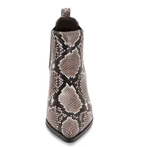 BLONDO Emelia Waterproof Chelsea Bootie In Brown Snake Print‎ Leather Size 8 B57 thumbnail 3