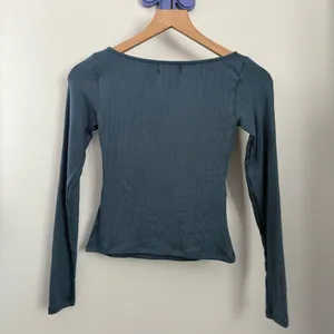 Motel Rocks XS NEW Dinar Split Hem Top In Mineral Blue thumbnail 4