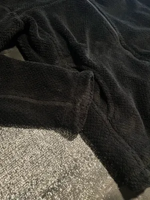 Womens M Patagonia Re-Tool Full Zip Fleece Jacket-Black High Pile Fuzzy Zippered thumbnail 3