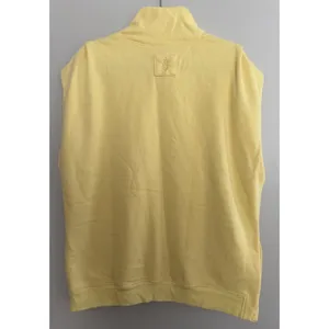 Free People Victory Mock Neck Sleeveless Sweatshirt Yellow Women's Size Large thumbnail 2