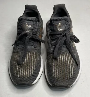 Adidas‎ Swift PRB 698001 Women’s Running Shoes SZ 4.5 Grey Gold Metallic Lace Up thumbnail 1