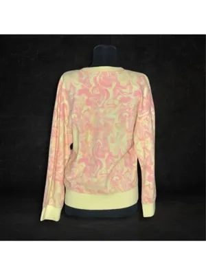Oversized sweatshirt swirl floral cotton boho hippie festival whimsycal fairy thumbnail 3