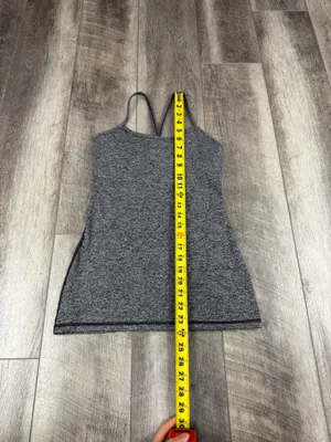 Lululemon Dark Grey Power Y Tank thumbnail 8